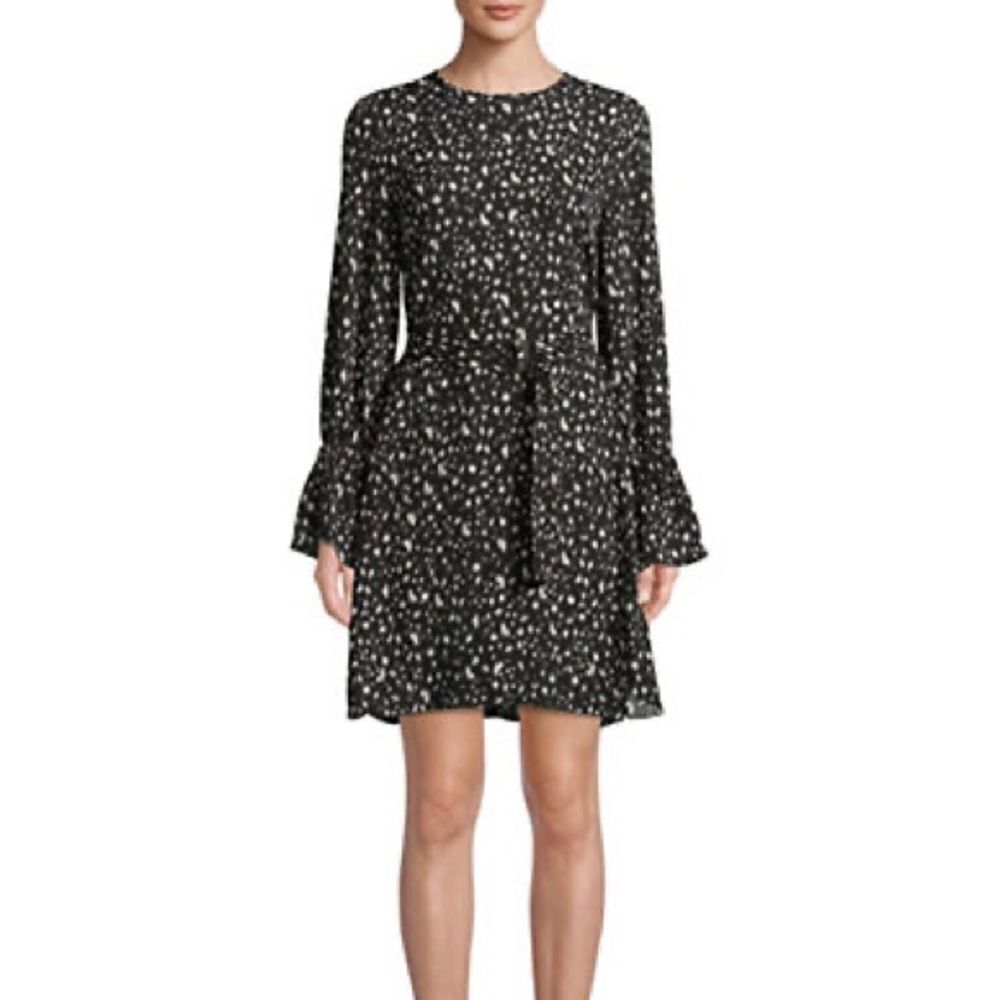 Ellen Tracy Belted Print Dress